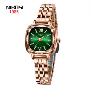 NIBOSI-Reloj de pulsera de aleación para mujer, accesorio de moda, de cuarzo, de color verde, estilo Kawaii, joyería decorativa, 2022 - Product Image 2