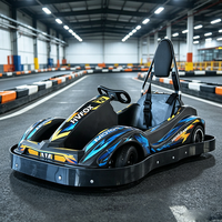 Go Kart Eléctrico Individual para Adultos con Marco Resistente, Torque Potente, Freno Hidráulico Seguro y Cinturón de Seguridad, Ideal para Diversión Familiar