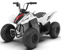 Voiture électrique pour enfants sous licence HONDA, quad ATV, quatre roues motrices, 24V, roues en EVA, siège en cuir