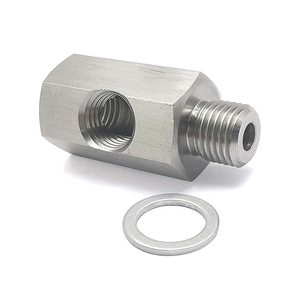 Stainless Steel M14X1.5 To 1/4NPT <b>Adapter</b> Connector For Car Turbocharger Supply Pipe Hydraulic Fitting - Product Image 4