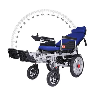 Componenti elettronici di vendita caldi sedia a rotelle in lega di alluminio sedia a rotelle elettrica pieghevole per deambulatore di disabilità