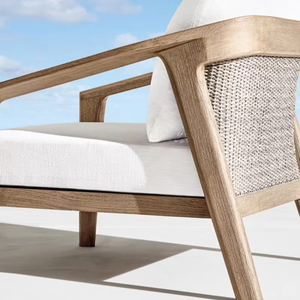 Teca al aire libre ocio ratán sofá combinación jardín ratán silla jardín sofá - Product Image 3
