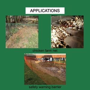 Rede de Cerca de Plástico Extrudado PE para Equipamentos de Fazenda Avícola 1.2X25M para Alimentação de Animais de Fazenda - Product Image 4