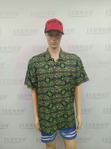 Camisas de lino y algodón para <span class=keywords><strong>hombre</strong></span> superventas, camisa de <span class=keywords><strong>playa</strong></span> informal de manga corta con botones, calidad superior Oem personalizada - Product Image 2