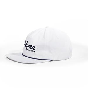 OEM 5 Panel Flat Brim Snapback Caps Custom Logo Sports Golf With <b>Nylon</b> Embroidery <b>Rope</b> Gorras Hats - Product Image 2