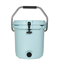 19L nouveau design seau refroidisseur rotomoulé PE matériau isolé glacière