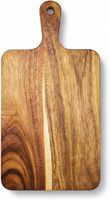 Planche à découper en bois d'acacia de petite taille 11" x 8" avec poignée, pour la viande, les légumes, le pain, le fromage