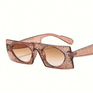 Gafas de Sol Cuadradas Pequeñas Vintage de Moda para Hombre y Mujer, Gafas de Sol Rectangulares con Marco Brillante UV400 2020 - Product Image 5