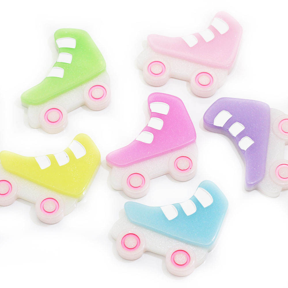 Mix Resin Kawaii Roller Skates Skating Shoes Charms Cabochon Diy Jewelry  Making Ornament Craft Decoration