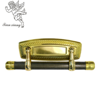 Poignées de cercueil en ABS doré, style américain, élégantes, pour adultes, accessoires funéraires en gros, en stock