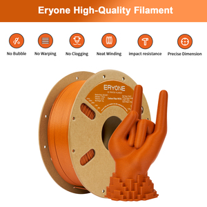 Filament d'imprimante 3D <span class=keywords><strong>ERYONE</strong></span> en fibre de carbone PETG, diamètre 1,75 mm, 1 kg, orange vif - Product Image 2