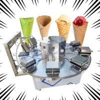 Machine commerciale de cône de gaufres de bâtonnets de crème glacée de gaz de spirale