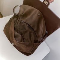 Sac fourre-tout exclusif pour femme en cuir véritable et daim de vachette, couleur unie, grande capacité, polyvalent, nouvelle tendance 2026, personnalisable ODM/OEM