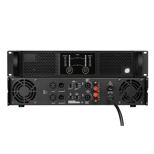 SONO Aluminum 2U Sound Power Amplifier for Conference School KTV 2CH*350W Dj Sound System Professional Sound Equipment