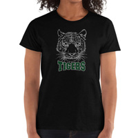 Motifs de transfert de tigres en strass personnalisés pour t-shirt