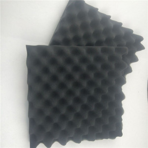 Schiuma Fonoassorbente <span class=keywords><strong>Nera</strong></span> Ondulata Spessore 25mm, Assorbe Efficacemente i Rumori a Frequenza Media e Alta, con Adesivo sul Retro - Product Image 3