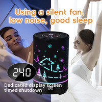 Diffuseur d'aromathérapie intelligent 2026 avec humidificateur d'air à huiles essentielles, lumières d'ambiance RVB et minuterie pour la relaxation à la maison et au bureau