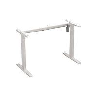 Mobilier de bureau à domicile Table élévatrice moderne à moteur unique et à 2 sections Table d'étude avec support intelligent Bureau électrique réglable