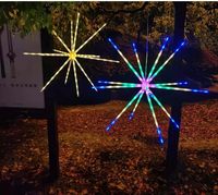 Tsinye LED Farbe hängende Stern lichter im Freien wasserdichtes Feuerwerk dekorative Lichter Weihnachts fee Löwenzahn lampe