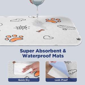 Almohadillas antideslizantes para orinar para perros 100% Almohadillas reutilizables impermeables para entrenamiento para perros - Product Image 4