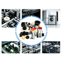 Boîtier en plastique OEM en PP, HDPE, POM, moulé par injection, moulé par insersion, surmoulé, de qualité alimentaire, sans BPA, conforme FDA, direct usine