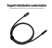 Câble USB4 Gen3 Type C à USB-C 40Gbps de charge rapide de données Compatible avec Thunderbolt 4/3.2/2.0 câble pour écrans de téléphone