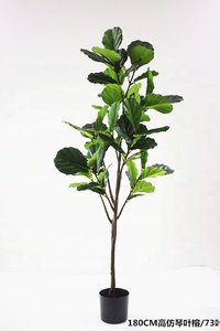 Albero di Ficus Lyrata Artificiale di Qualità all'Ingrosso, Pianta Decorativa in Vaso - Product Image 3