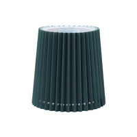Abat-jour en tissu plissé conique moderne Liteng, cadre métallique, finition PVC couleur personnalisée, garantie 1 an, E27/E14, lampes de table et de sol