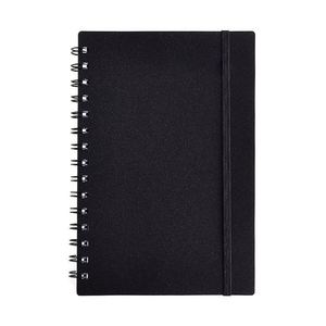 A5 PP Cover Spiral Notebook Loose-<b>leaf</b> Notebook Minimalist Double Wire-O Journal with Elastic Band Closure - Product Image 2
