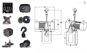 Palan à moteur en treillis pour gréement d'étape A8 + 2000 - Product Image 6