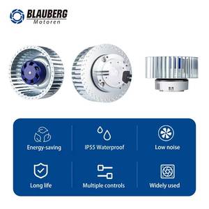 Blauberg 140mm 115W EC hiệu quả cao về phía trước quạt ly tâm tùy chỉnh OEM Trần núi cho điều hòa không khí - Product Image 2