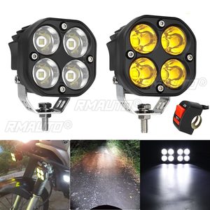 ไฟสปอร์ตไลท์ LED สำหรับมอเตอร์ไซค์ ขนาด 3 นิ้ว 40 วัตต์ สีเหลืองอำพัน สำหรับรถ ATV รถยนต์ 4x4 รถออฟโรด รถบรรทุก รถแทรกเตอร์ แบบติดตั้งฝัง - Product Image 1