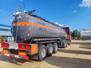 Semi-remorque à 3 essieux pour liquides chimiques corrosifs, citerne pour acide sulfurique concentré, véhicule de transport de liquides dangereux - Product Image 5