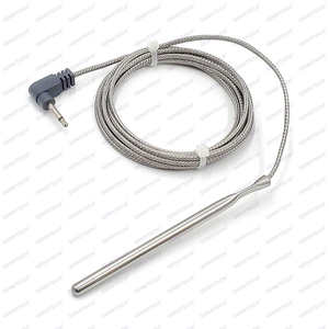 Roestvrijstalen Bbq Vlees Sonde <span class=keywords><strong>Rtd</strong></span> Pt100/<span class=keywords><strong>Pt1000</strong></span> Temperatuursensor Met Rooster Clip Oem/Odm Aangepaste Ondersteuning - Product Image 5