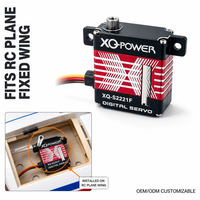 Servomoteur haute performance 22KG XQ-POWER XQ-S2221F numérique sans noyau avec engrenages en acier inoxydable étanche 8.4V pour avion RC Vente en gros OEM ODM