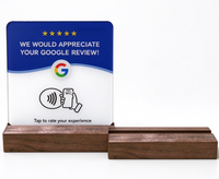 Support de présentation de carte de visite NFC RXS pour comptoir de restaurant, hôtel, café, étanche, prêt à être expédié