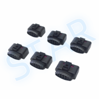 Connecteur femelle étanche à 14 broches pour phare de voiture boîtier de lampe au xénon adaptateur en nylon de contact en laiton pour VW/AUDI/GOLF/SKODA