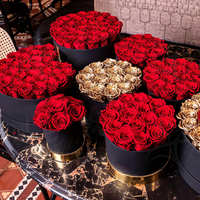 Jede Liebes fabrik XL 5-6cm (1,96 Zoll-2,36 Zoll) Echte konservierte Blume Silber Gold Rose konservierte Rosen köpfe