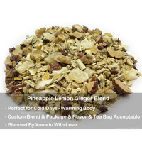 Mélange d'ananas citron gingembre | Red Dates Tangerine Peel Utérus Thé Infusion chaude pour la journée froide | Sachets de thé OEM/Pack Saveur/mélange personnalisés