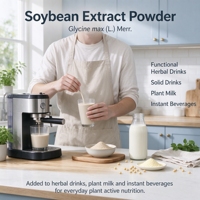 Poudre d'extrait de soja 40% Isoflavone pour complément alimentaire, usine avec 14 ans d'expérience, 10:1, 20:1, soluble dans l'eau, ingrédients alimentaires