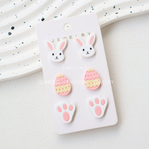 Nuovi Orecchini Personalizzati a Forma di Coniglietto in Smalto con Perline Colorate per Pasqua - Product Image 6