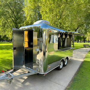 Remolque de Acero Inoxidable para Catering, para Venta de Aperitivos de Restaurante, Fideos Jelly, Salchichas a la Parrilla, Hamburguesas - Product Image 4