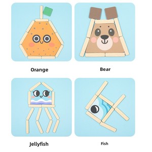 Giocattolo per bambini in legno per bambini, giocattolo eco-friendly, giocattolo per bambini, giocattolo per bambini, divertente e divertente, giocattolo educativo, giocattolo per giochi creativi di 5-7 anni - Product Image 4