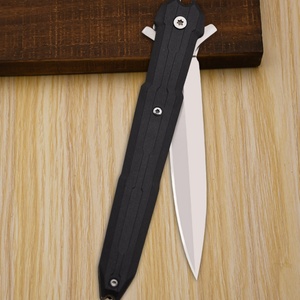 Couteau pliant tactique d'extérieur de qualité industrielle OEM personnalisable, lame en alliage de zinc, manche en plastique Rozas pour le camping et la survie - Product Image 2