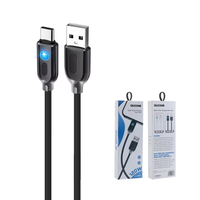 Câble de charge rapide USB C de bonne qualité avec lumière LED 120W, câble de charge de données pour téléphone Android Samsung