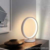 Lampe de chevet LED rechargeable moderne et rétro, à intensité variable, avec commande tactile, style simple, veilleuse de nuit, lampe de table en cristal pour chambre à coucher, mini lampe de bureau