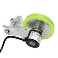 Encodeur rotatif de roue Compteur de compteur 500ppr Encodeur de pilote de ligne 5V avec roue de périmètre de 300mm