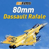 FMS 80mm EDF Rafale PNP Jet Fighter, modèle télécommandé FMS131P, avion à aile fixe PNP RC pour adultes