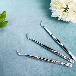 Pinzas para Pestañas de Acero Inoxidable de 14.5cm con Dientes de Sierra para Uso Industrial de Precisión - Product Image 1