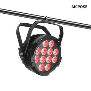 AICPOSE - Foco LED Profesional para Escenario, 12 x 18 W, RGBW, DMX, para Eventos, Espectáculos, Exterior, Resistente al Agua - Product Image 1
